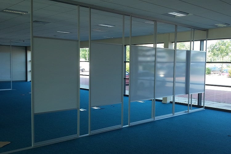 open plan sliding partition