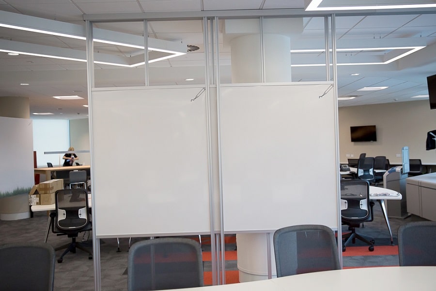 Office Whiteboard Walls Installed