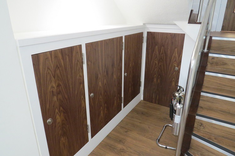 walnut riser doors