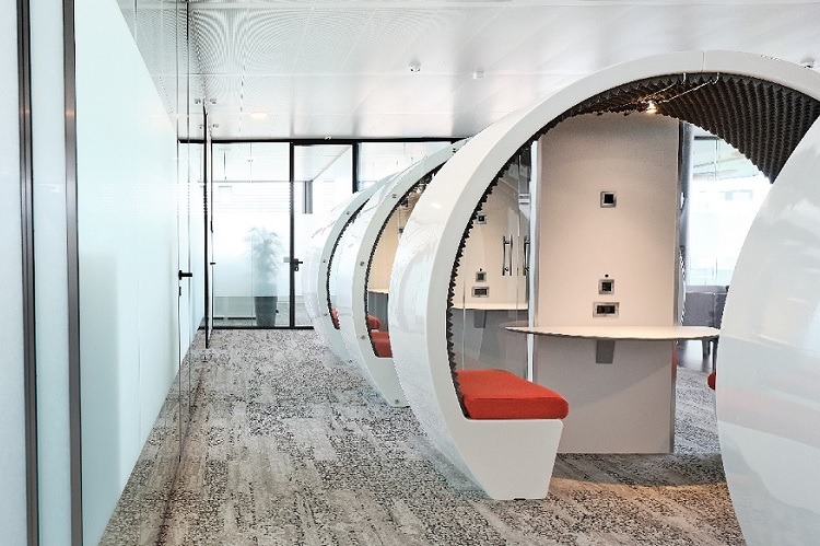 open plan office pod