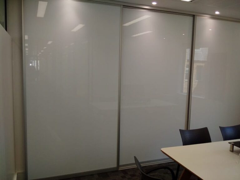 Multiple sliding whiteboards Fusion Office Design
