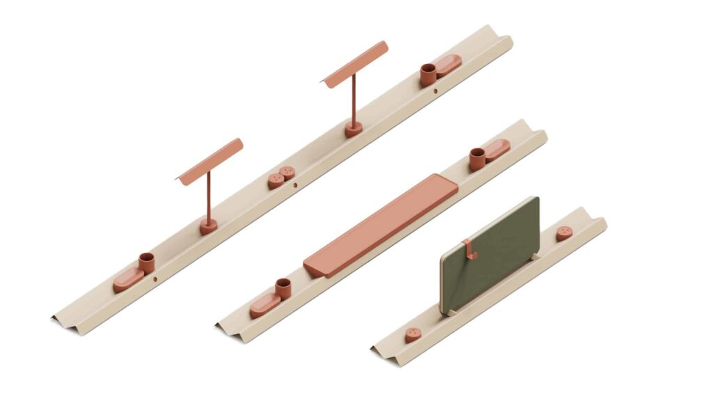 retro fit desk power socket system