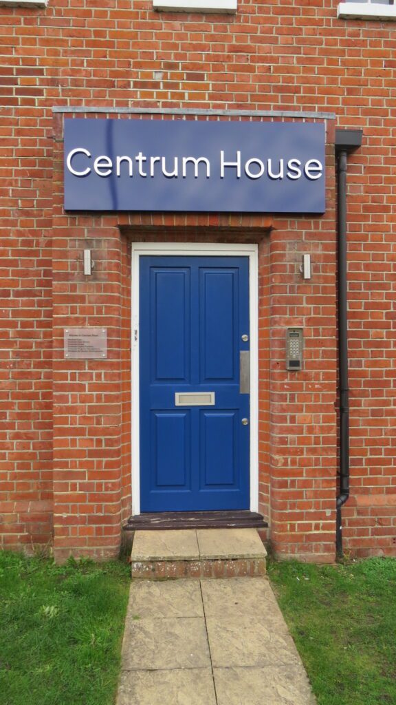 Red brick exterior of Victorian building turned into office space